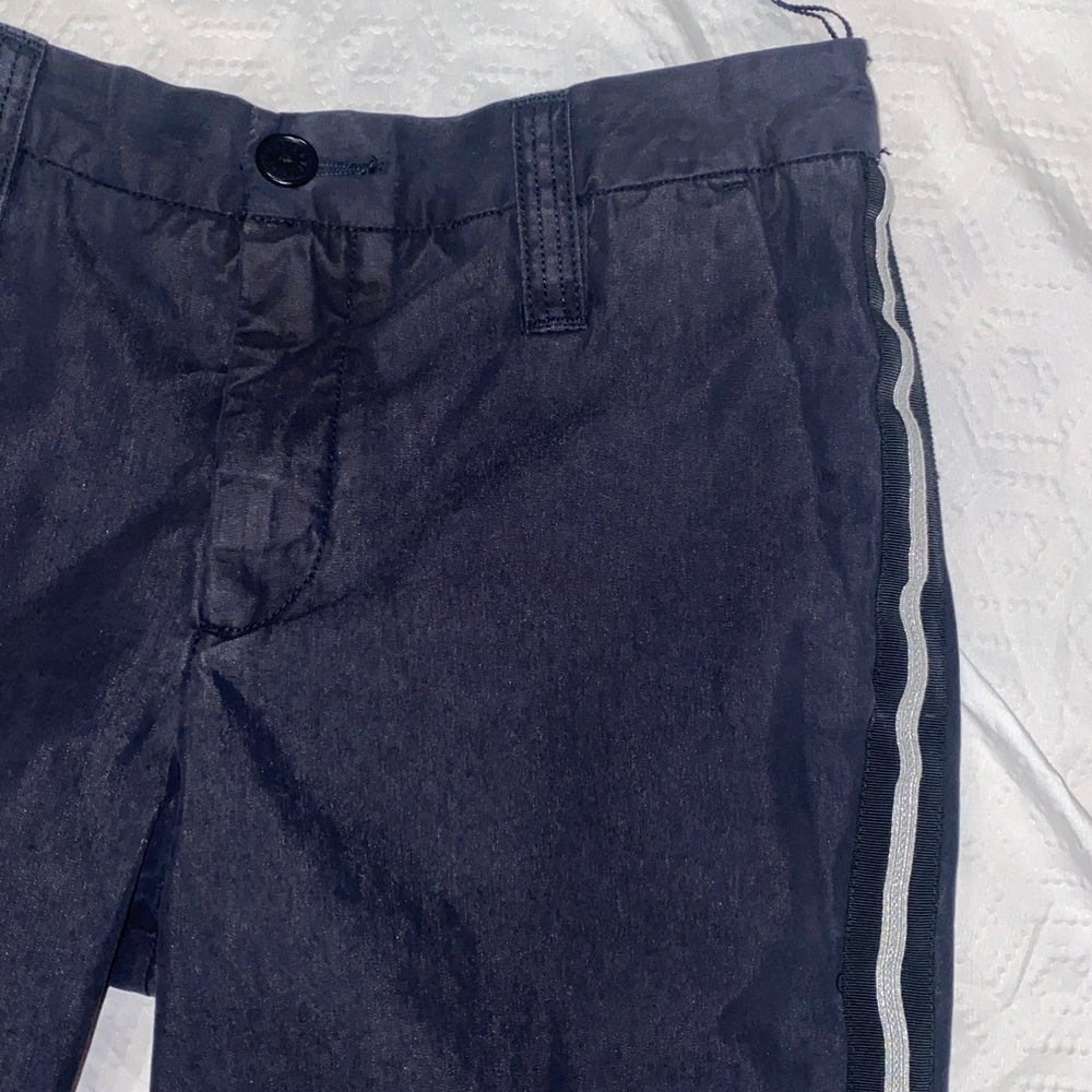 🌸ZADIG & VOLTAIRE Pomelo Mili Cotton Pant in Navy Size 40 - Picture 4 of 9
